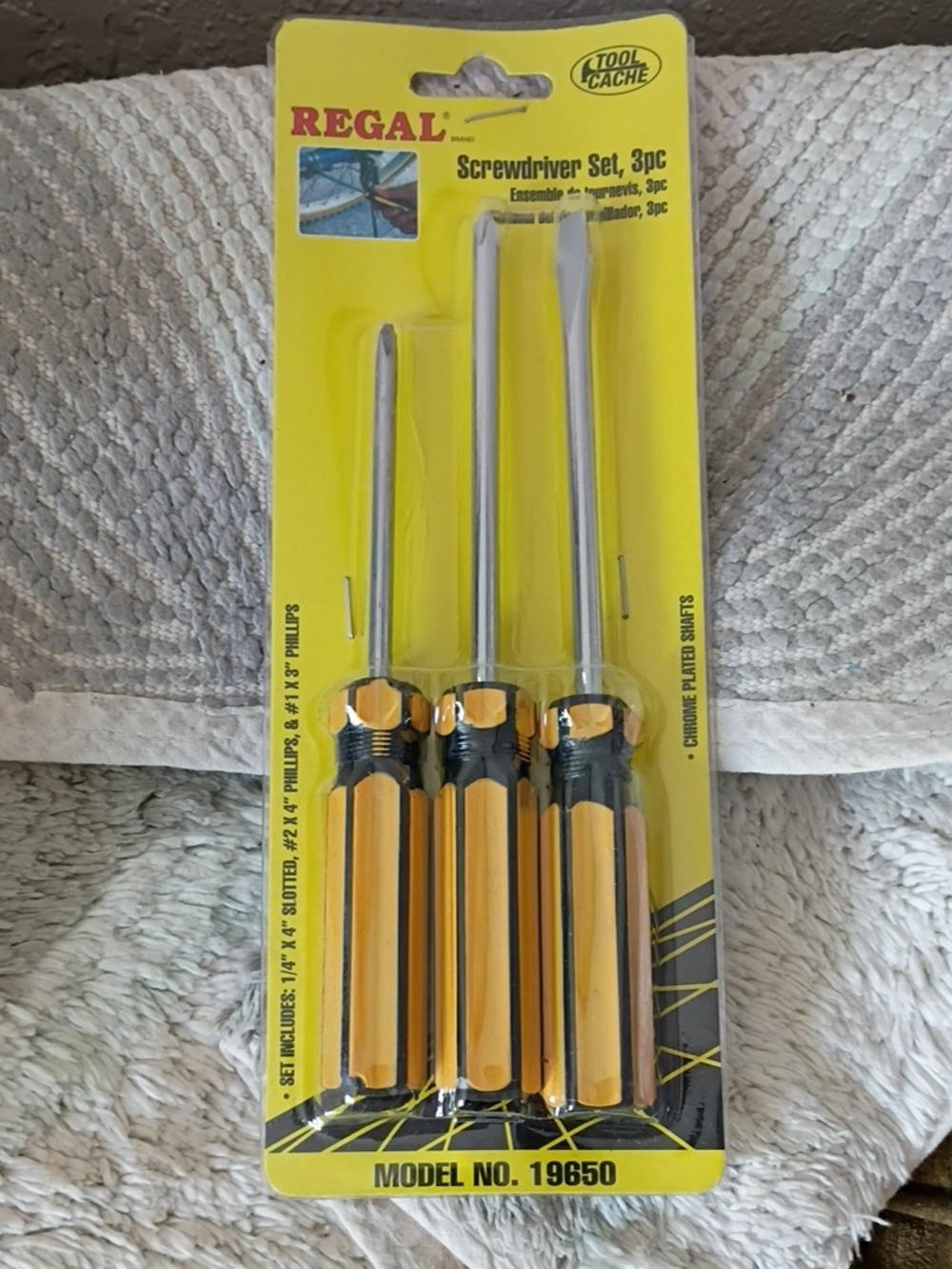 3-Piece Yellow Screwdriver Set